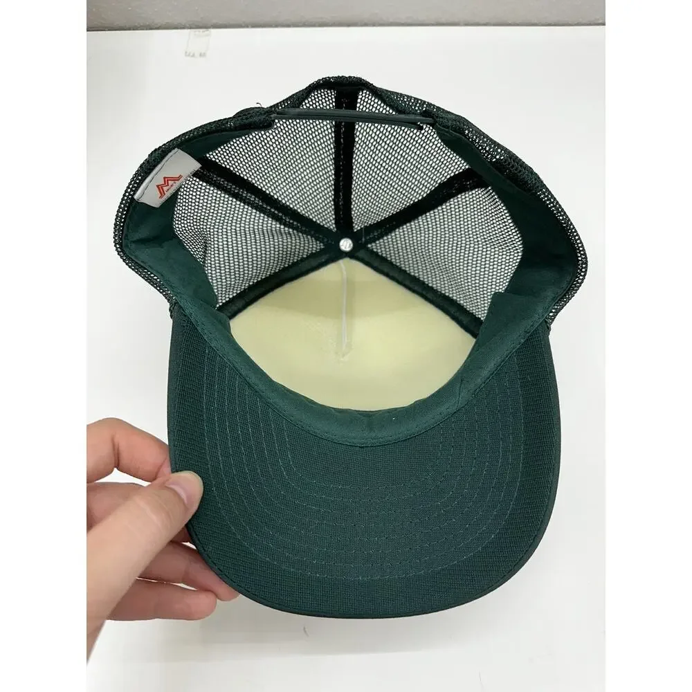 Mohrs Snapback Trucker Hat Florida Mesh Adjustable Rope Cap White Green Vintage